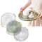 Round Acrylic Storage Tray for Coffee Table & Tea Cup Organization Elegant Home Decor Tray for Aromatherapy & Tea Cups