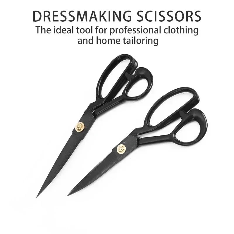 Stainless Steel Tailor Scissors for Fabric & Leather Cutting Sewing Accessories