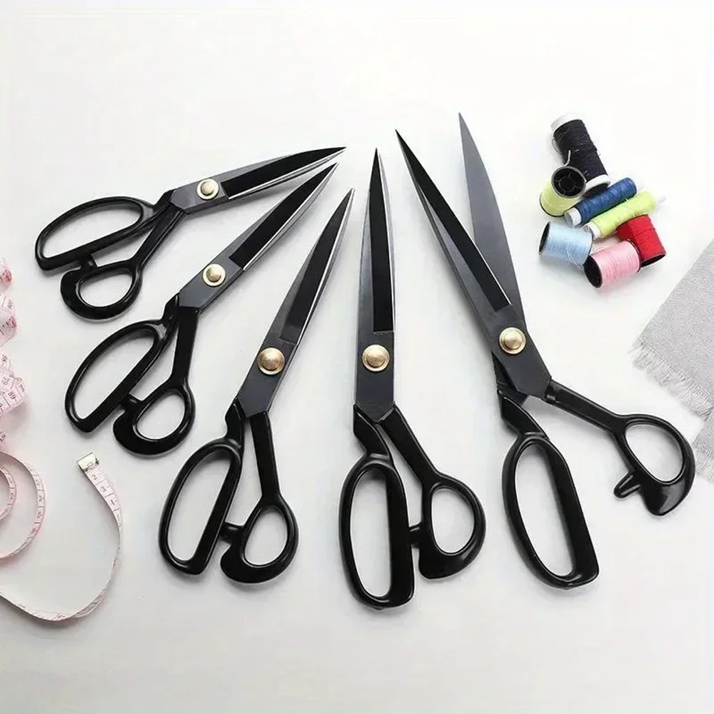 Stainless Steel Tailor Scissors for Fabric & Leather Cutting Sewing Accessories