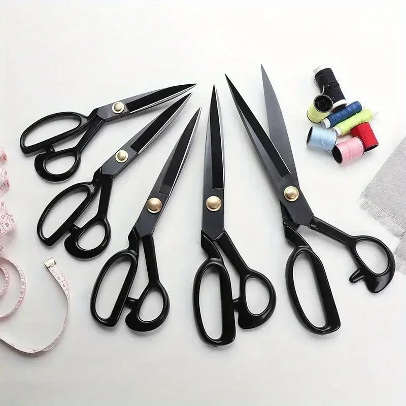 Stainless Steel Tailor Scissors for Fabric & Leather Cutting Sewing Accessories