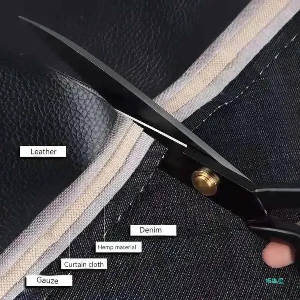 Stainless Steel Tailor Scissors for Fabric & Leather Cutting Sewing Accessories