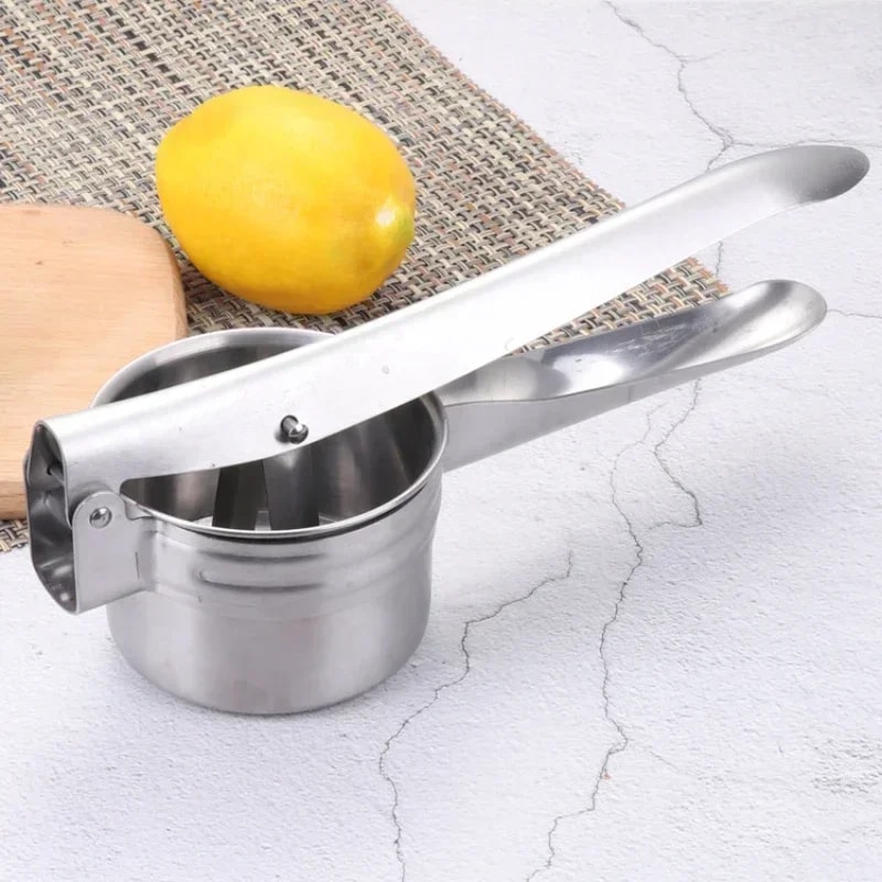 Stainless Steel Masher Ricer Press For Potatoes Fruits Vegetables Squeezer Juicer Tool For Smooth 3