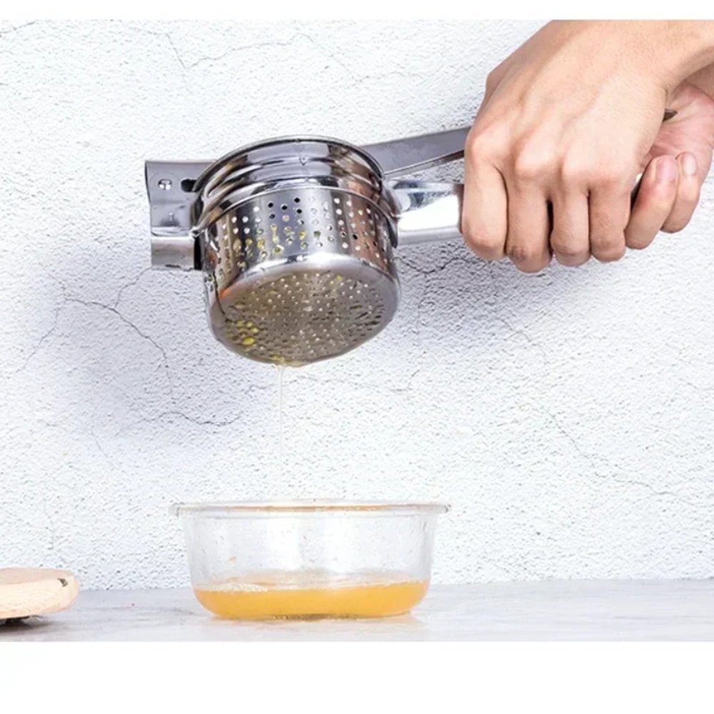 Stainless Steel Masher Ricer Press For Potatoes Fruits Vegetables Squeezer Juicer Tool For Smooth 4