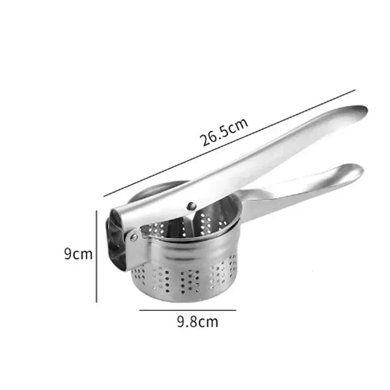 Stainless Steel Masher Ricer Press For Potatoes Fruits Vegetables Squeezer Juicer Tool For Smooth 6