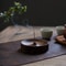 Handmade Black Walnut Wood Incense Stick Holder Round Tea Ceremony Agarwood Tray For Home Decor 4