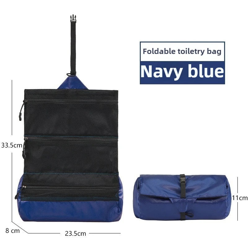 Premium Foldable Toiletry Organizer Waterproof Portable Washing Bag for Travel, Camping, Hiking, Business & Gym Storage