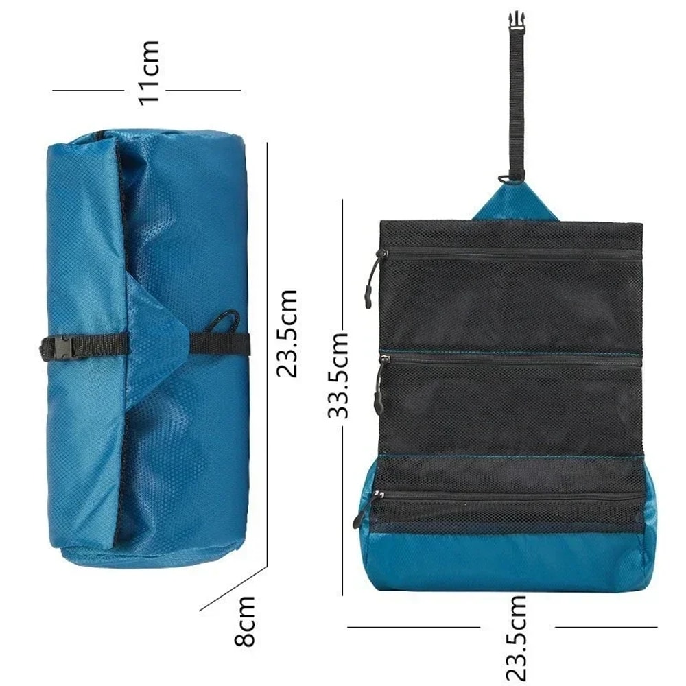Premium Foldable Toiletry Organizer Waterproof Portable Washing Bag for Travel, Camping, Hiking, Business & Gym Storage