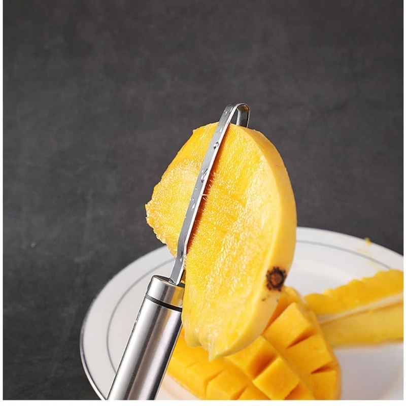 Stainless Steel Mango Corer Fruit Peeler Tool Multifunctional Kitchen Gadget For Mango Pineapple 3