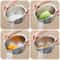 Stainless Steel Rice Washer Strainer Bowl Ideal for Washing Fruits, Vegetables & Grains