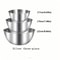 Stainless Steel Mixing Bowls Set For Kitchen Use Ideal For Mixing Kneading Dough And Serving Salads 4