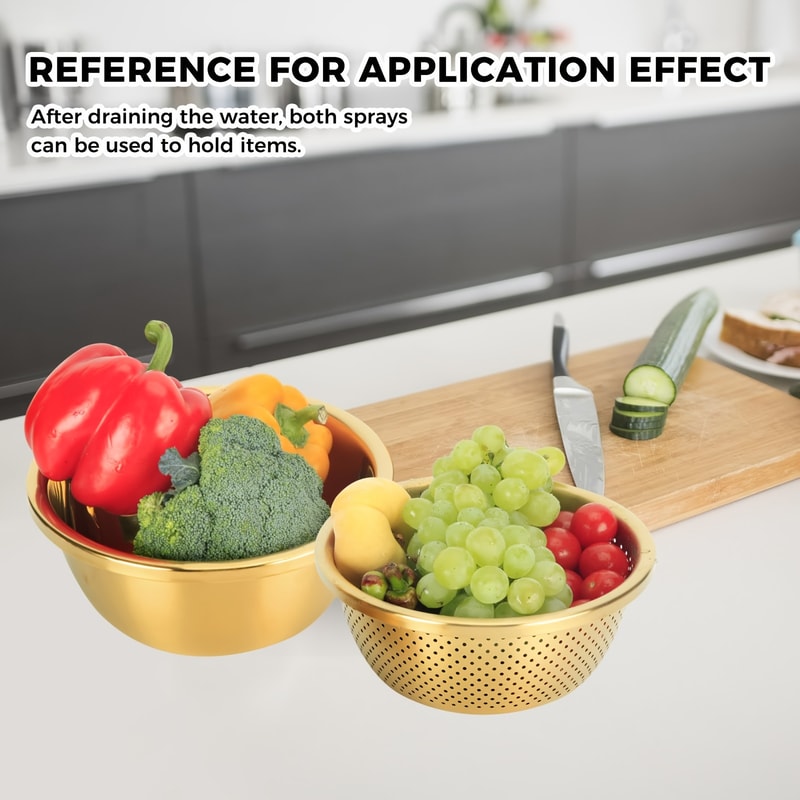 Stainless Steel Strainer Steamer Set Heavy Duty Rustproof Dishwasher Safe 4