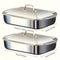 Stainless Steel Baking Pan Set With Lids Deep Dish Cookware For Fish Pasta And Grilling Oven Dishw 4