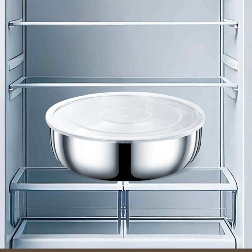 Large Stainless Steel Mixing Bowls Rust Resistant for Dough Kneading, Pasta Making, and Vegetable Washing