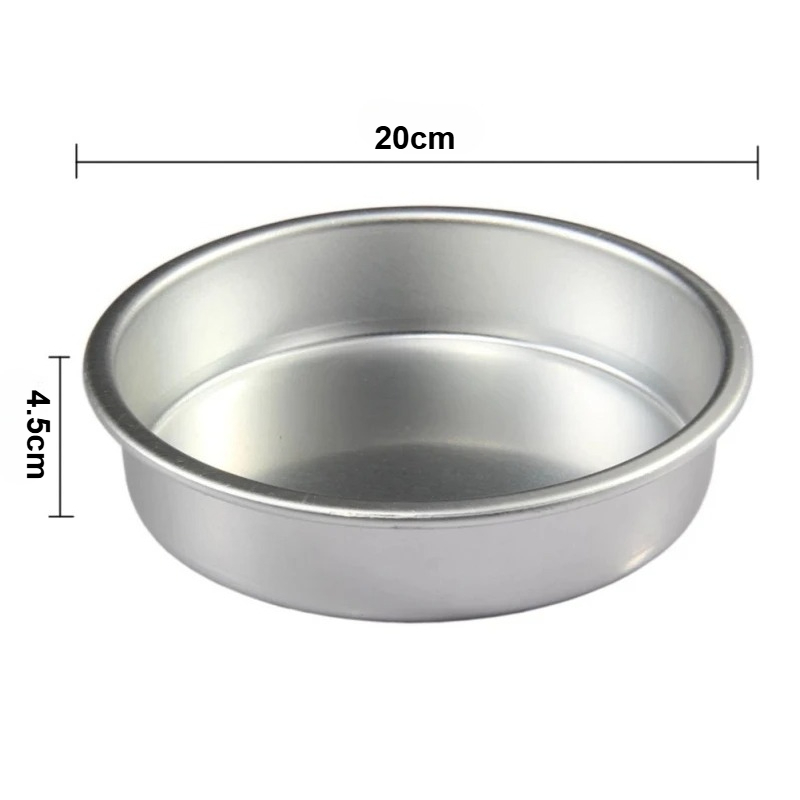 Round NonStick Aluminum Cake Pan Perfect For Cheesecakes Puddings Breads Desserts 5