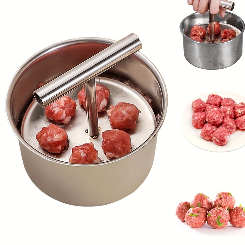 Stainless Steel Meatball Maker Perfectly Shaped Pasta Soup Balls Dishwasher Safe Rustproof 1