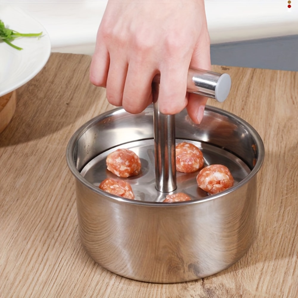 Stainless Steel Meatball Maker Perfectly Shaped Pasta Soup Balls Dishwasher Safe Rustproof 3