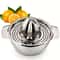 Heavy Duty Stainless Steel Manual Citrus Juicer Press for Oranges, Lemons, and Pomegranates, Dishwasher Safe