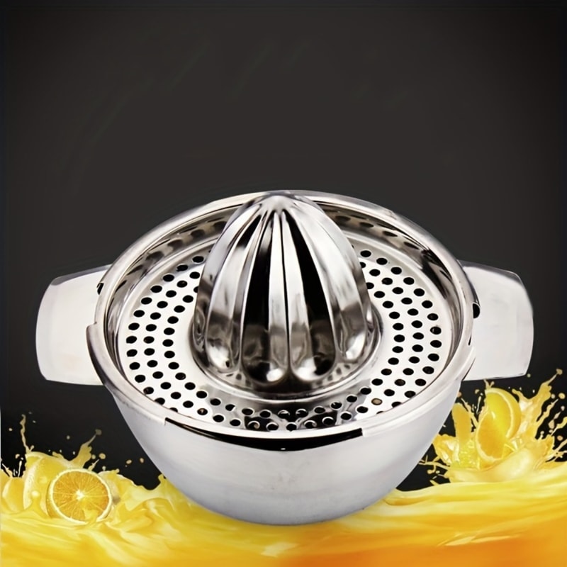 Heavy Duty Stainless Steel Manual Citrus Juicer Press for Oranges, Lemons, and Pomegranates, Dishwasher Safe