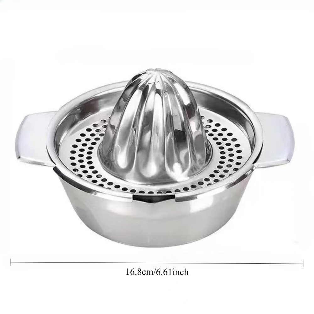 Heavy Duty Stainless Steel Manual Citrus Juicer Press for Oranges, Lemons, and Pomegranates, Dishwasher Safe