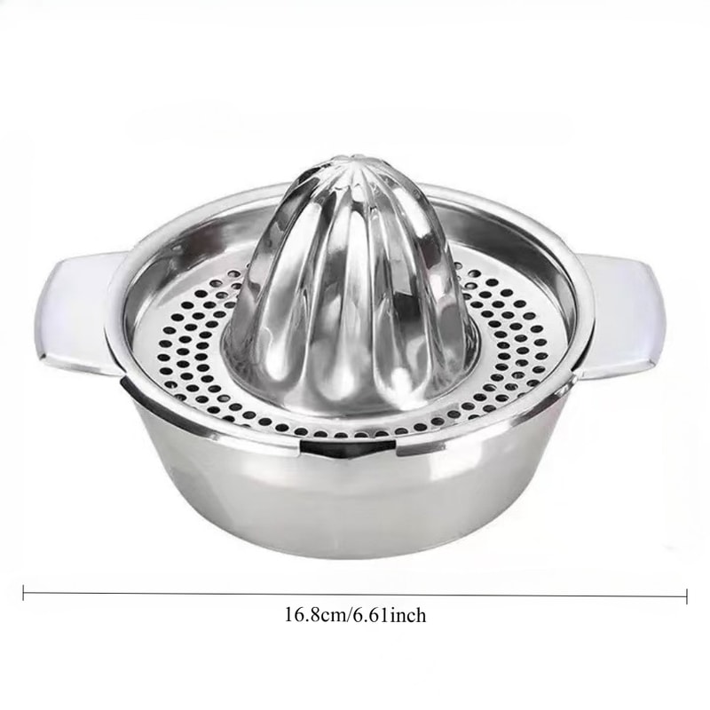 Heavy Duty Stainless Steel Manual Citrus Juicer Press for Oranges, Lemons, and Pomegranates, Dishwasher Safe