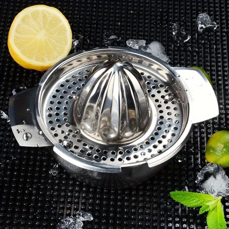 Heavy Duty Stainless Steel Manual Citrus Juicer Press for Oranges, Lemons, and Pomegranates, Dishwasher Safe