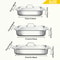 NonStick Stainless Steel Baking Pan With Lid Perfect For Casserole Pie And Roasting Ideal For Comme 3