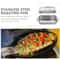 NonStick Stainless Steel Baking Pan With Lid Perfect For Casserole Pie And Roasting Ideal For Comme 2