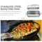 NonStick Stainless Steel Baking Pan With Lid Perfect For Casserole Pie And Roasting Ideal For Comme 2