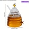 AnimalThemed Borosilicate Glass Honey Jar With Lid Perfect For Kitchen Dining 5