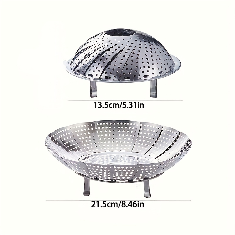 MultiPurpose Foldable Stainless Steel Steamer Collapsible Cooking Rack For Kitchen And Restaurant 5