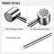 Stainless Steel Meat Tenderizer Hammer Knock Loose Beef Mace For Steaks 5