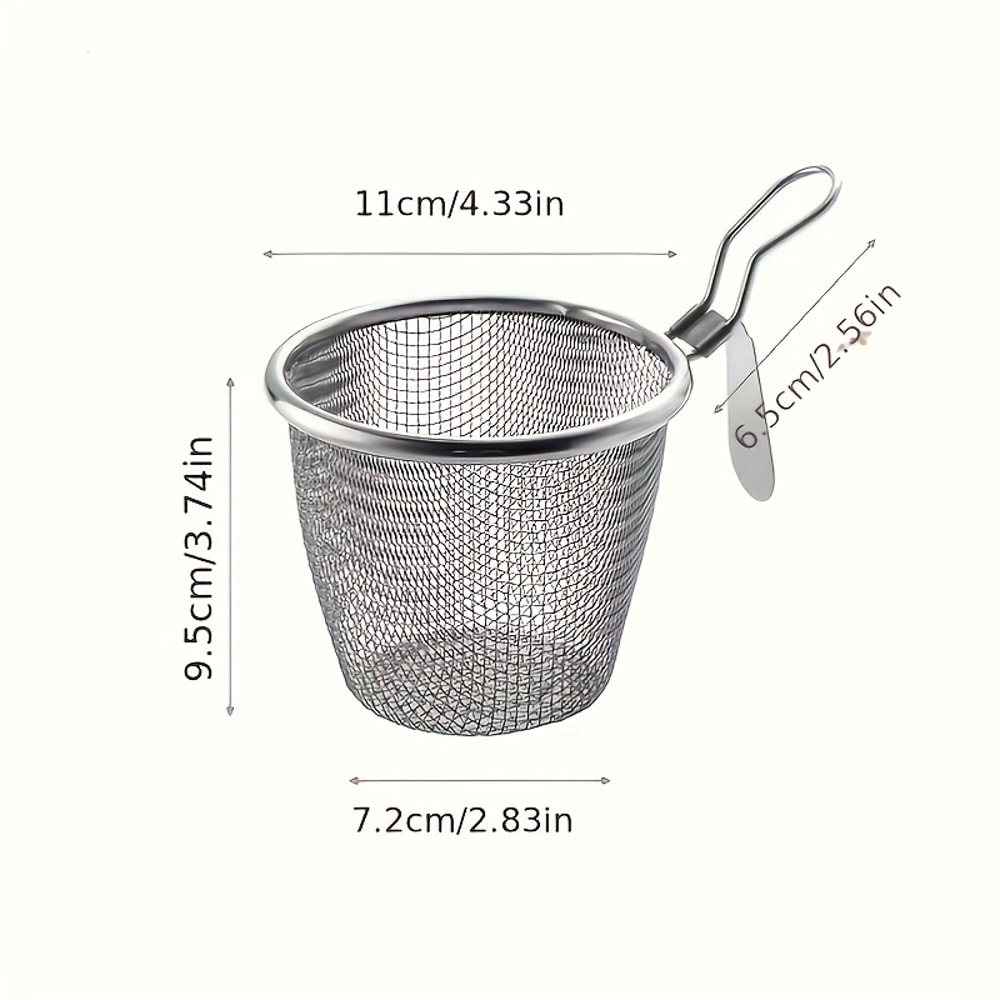 Stainless Steel Spider Strainer Skimmer Commercial Noodle Soup Hot Pot Ladle With Hook Kitchen Tool 6