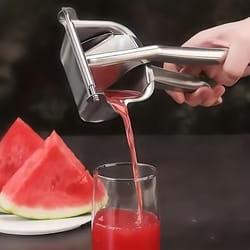 stainless steel citrus juicer manual orange & lemon squeezer with pulp strainer premium kitchen juice extractor tool