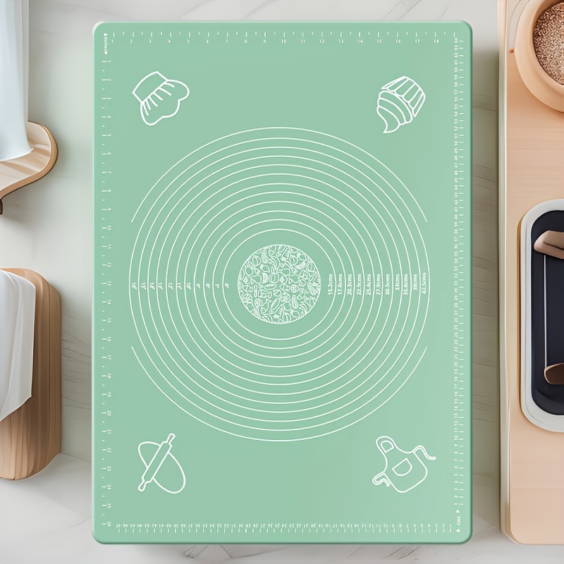 Non Stick Silicone Baking Mat with Measurement Guide for Easy Dough Rolling