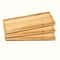 Bamboo Serving Tray Round Tea Tray for Bathroom Counter, Wooden Vanity Organizer for Home Decor