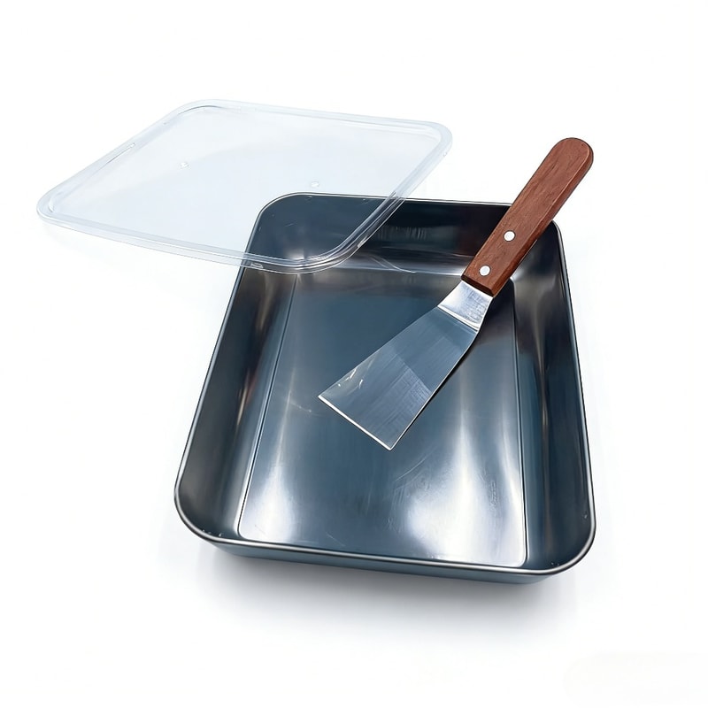 Stainless Steel Spatula Set With Hardwood Handle Cake Pan Ideal Utensils For Baking Cooking Kitc 1