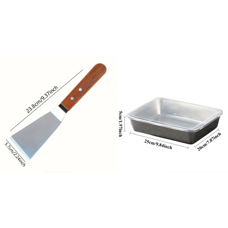Stainless Steel Spatula Set With Hardwood Handle Cake Pan Ideal Utensils For Baking Cooking Kitc 3