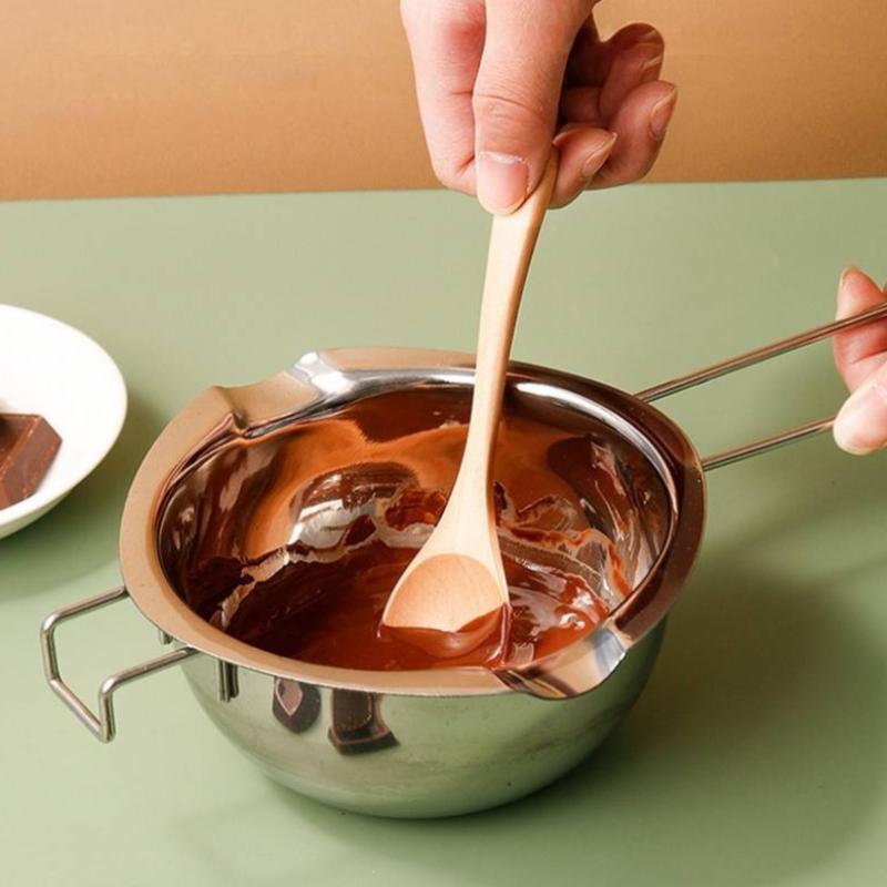 Stainless Steel Candle Wax Melting Pot with Heat Resistant Handle for Chocolate & Candle Making