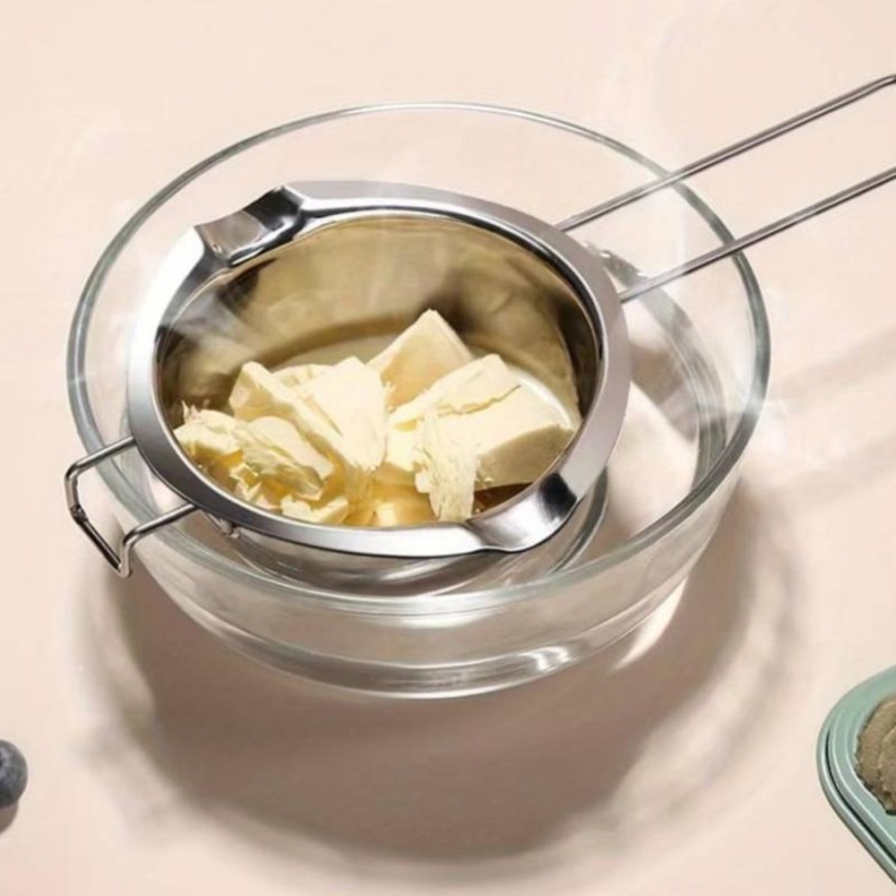 Stainless Steel Candle Wax Melting Pot with Heat Resistant Handle for Chocolate & Candle Making