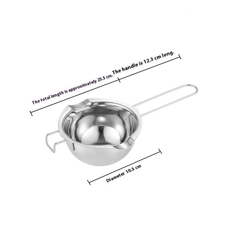 Stainless Steel Candle Wax Melting Pot with Heat Resistant Handle for Chocolate & Candle Making