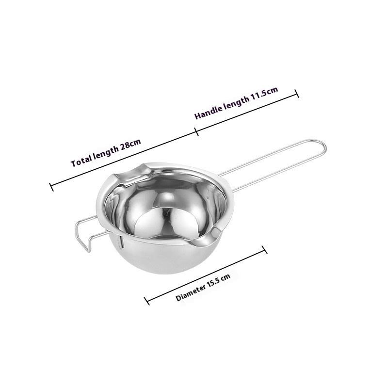 Stainless Steel Candle Wax Melting Pot with Heat Resistant Handle for Chocolate & Candle Making