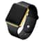 Fashionable LED Digital Watch for Men & Women Black Silicone Wristband, Casual Sports Watch