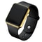 Fashionable LED Digital Watch for Men & Women Black Silicone Wristband, Casual Sports Watch