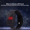 Fashionable LED Digital Watch for Men & Women Black Silicone Wristband, Casual Sports Watch