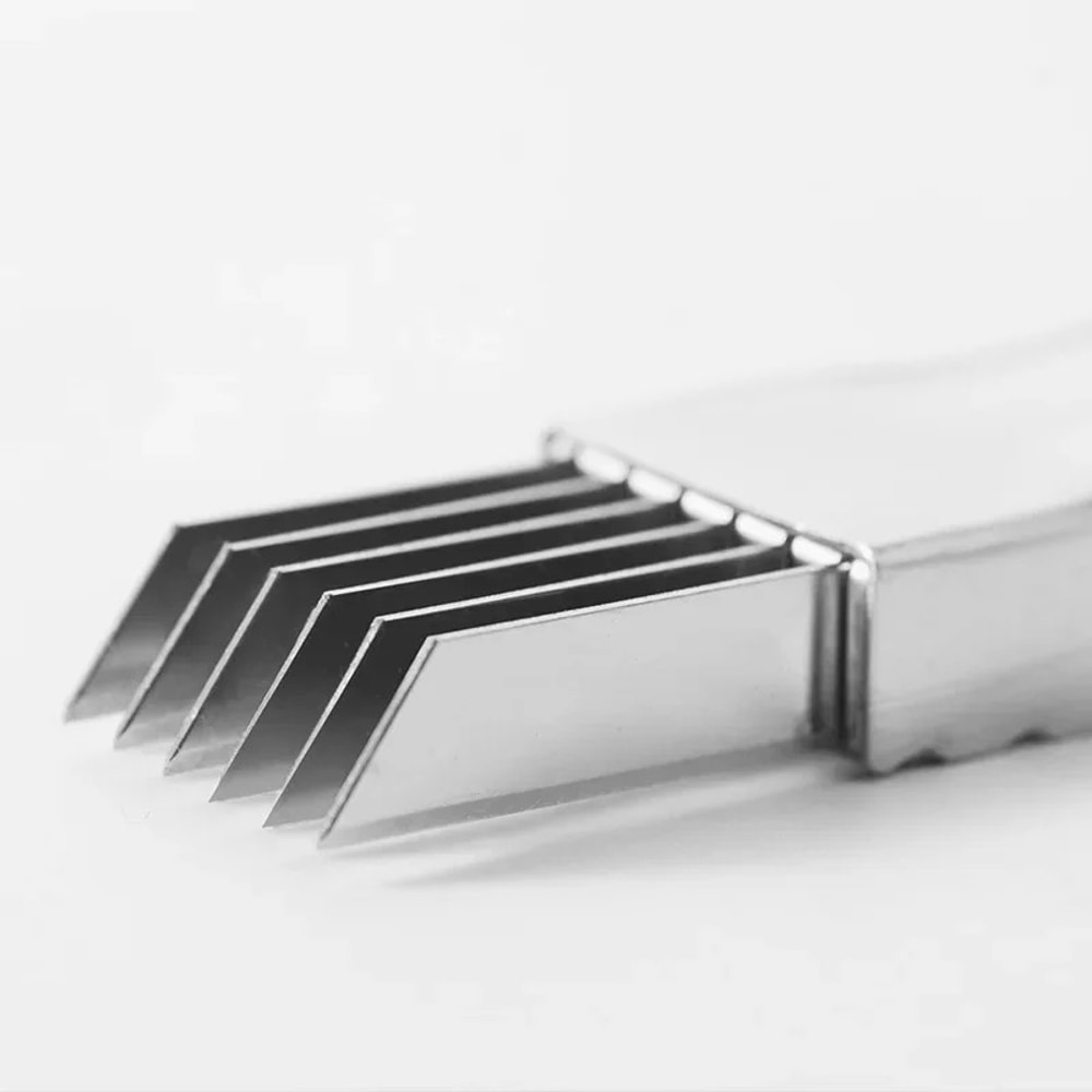 Stainless Steel Green Onion Chopper Knife with Curved Handle Quick, Efficient, and Easy Food Prep