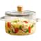 Covered Glass Cooking Pot With Lid Heat Resistant Glass Soup Pot Dual Handles Glass Saucepan For Ki 0
