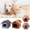 Foldable Dog House Kennel Bed Mat for Small to Medium Dogs & Cats Cozy Winter Warm Pet Bed Nest