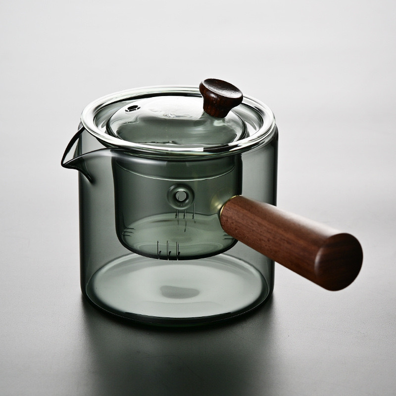 Filterable Heat Resistant Thickened Glass Teapot High Borosilicate Glass Flower Tea Pot Set With He 6