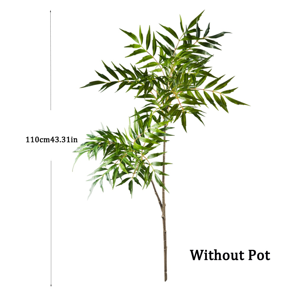 Large Artificial Palm Tree With Real Touch Nandina Leaves Faux Bamboo Plant For Home Garden And Off 7