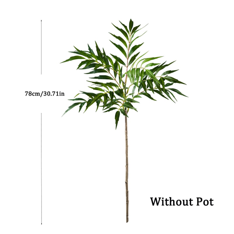Large Artificial Palm Tree With Real Touch Nandina Leaves Faux Bamboo Plant For Home Garden And Off 6